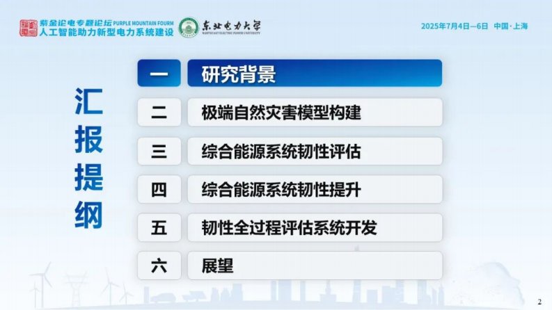 【专家PPT】东北电力大学（姜涛）：2025年城市综合能源系统韧性评估与提升报告.pdf - 第2页