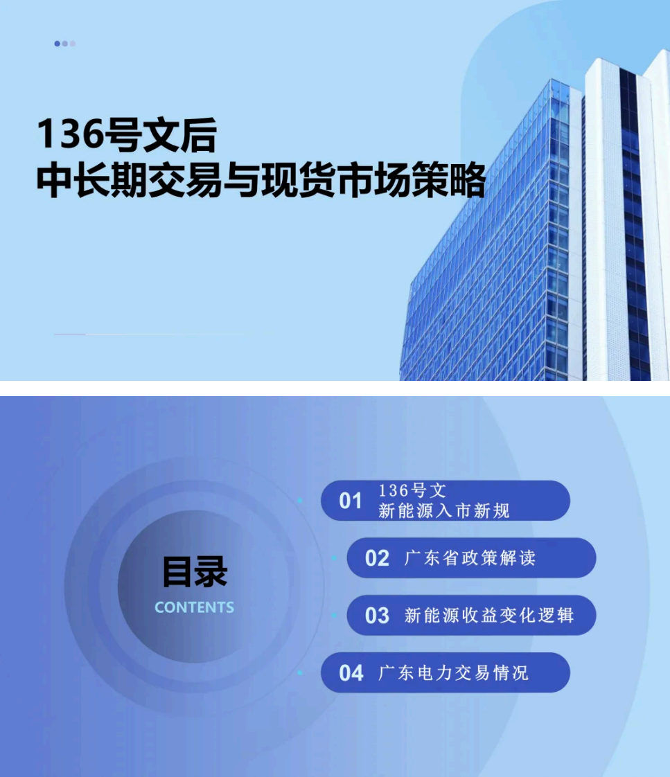 【PPT】136号文后电力中长期交易与现货市场策略