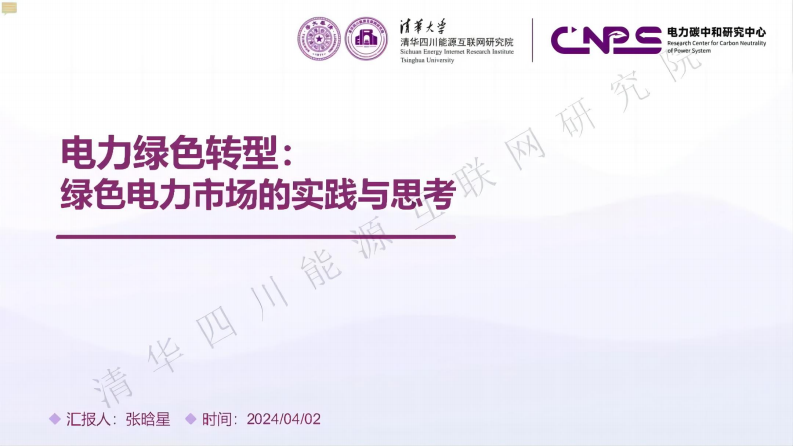 【专家PPT-双碳】电力绿色转型：绿色电力市场的实践与思考